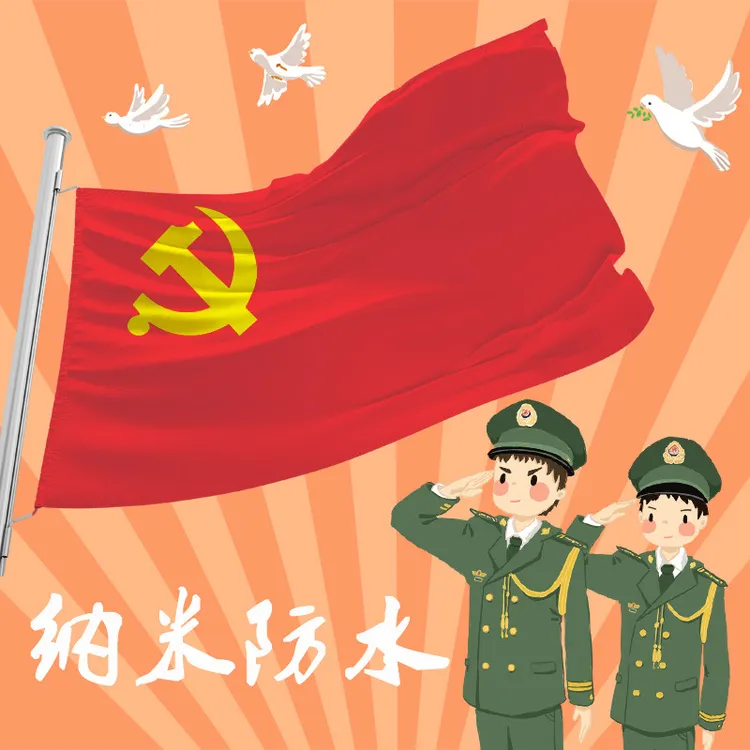 2号3号4号5号中国国旗大号五星红旗国庆装饰国旗党旗手摇旗