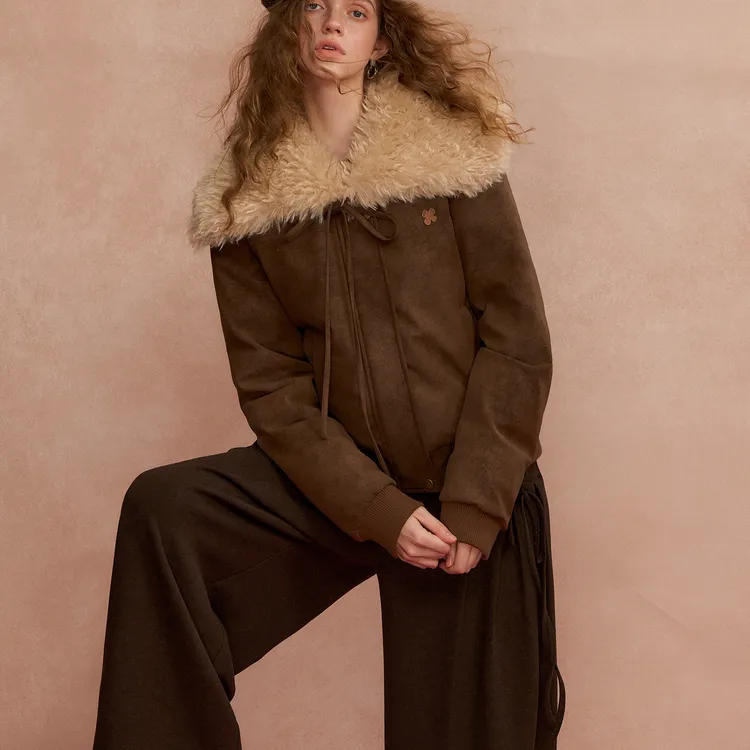 SOMESOWE 官方授权 水手毛领仿皮羽绒服