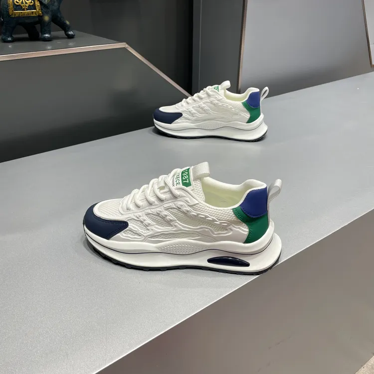 春夏新款透气青年厚底2025舒适网面老爹鞋轻便潮流男士运动鞋