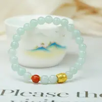 【小北好物】翡翠DIY单圈手串约6mm+【多样性发一件】2QH19X350