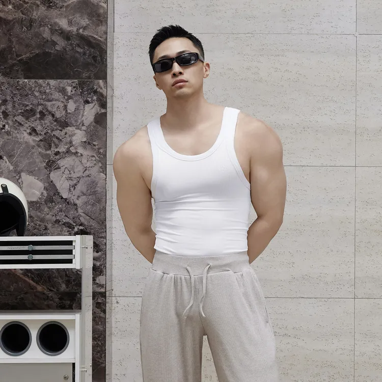 Basic Unit 基本单元 修身弹力紧身运动背心男款跑步健身上衣新款