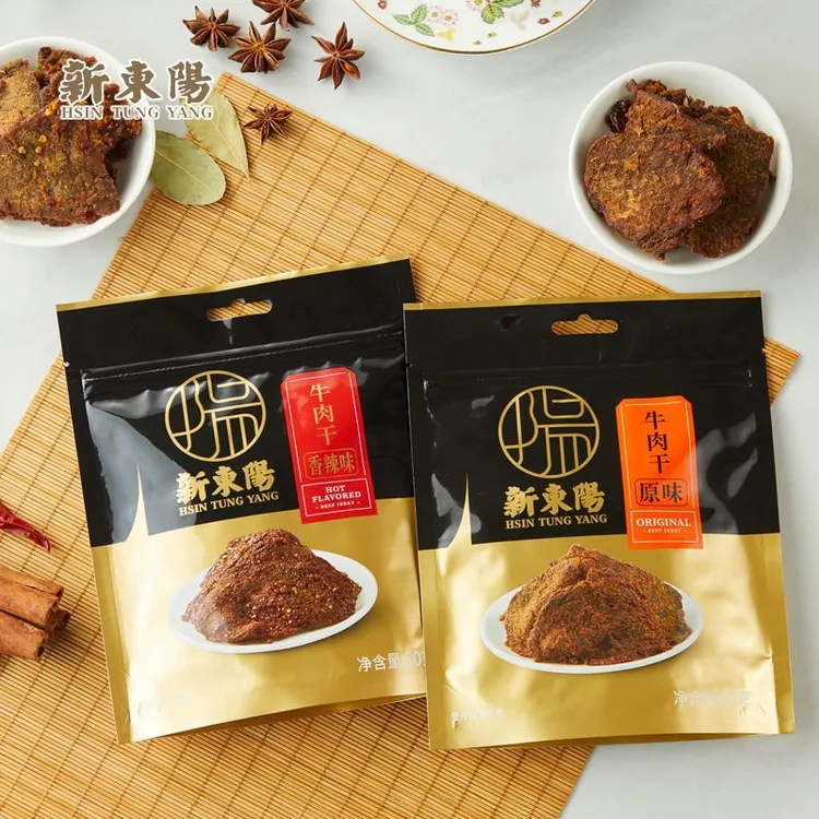 新东阳台式风味原味牛肉干60g原味休闲办公室零食小吃烧烤猪肉脯