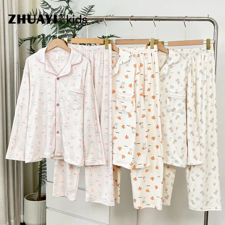 2025秋季新卡通家居服套装女大童睡衣长袖长裤可外穿（25430304）1