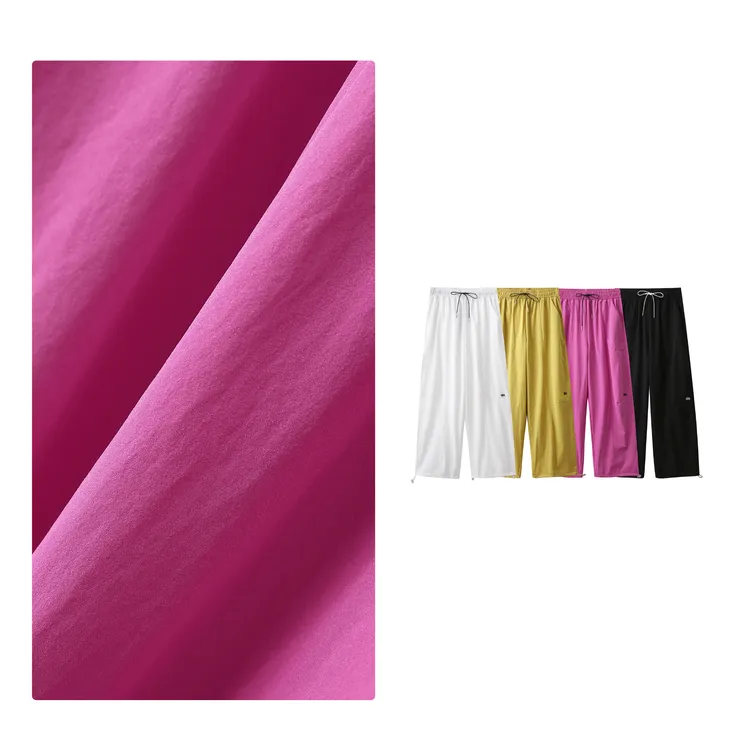 B 门店32&9！氢气球休闲裤」夏日轻薄速干刺绣宽松阔腿裤女 C22245