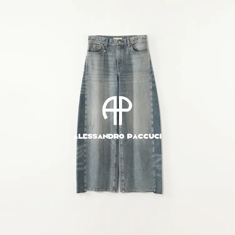 AP洛哥53091NK/53087NK【拼接牛仔】棉+莱赛尔深浅拼接时尚牛仔长裤