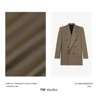 YUWEI/定制 琥珀流光风穿搭极简羊毛30%+亚麻2.5%西装 CYP25272