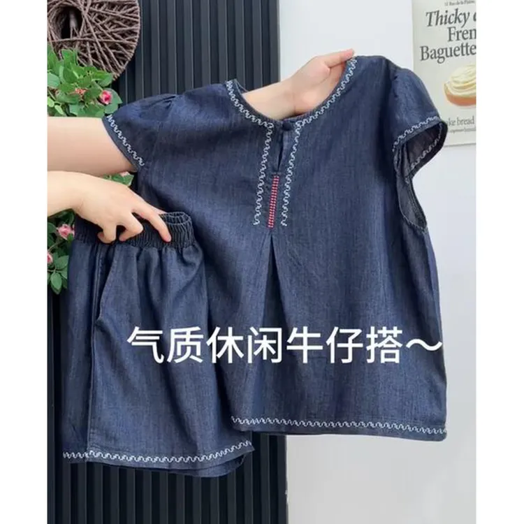 2025夏季新款复古小飞袖套装女法式无袖上衣显瘦短裤休闲两件套潮