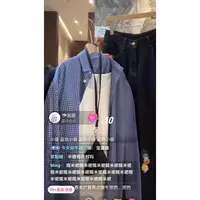 徐秋阳  调性女孩  时尚休闲复古宽松设计感格子衬衣11525