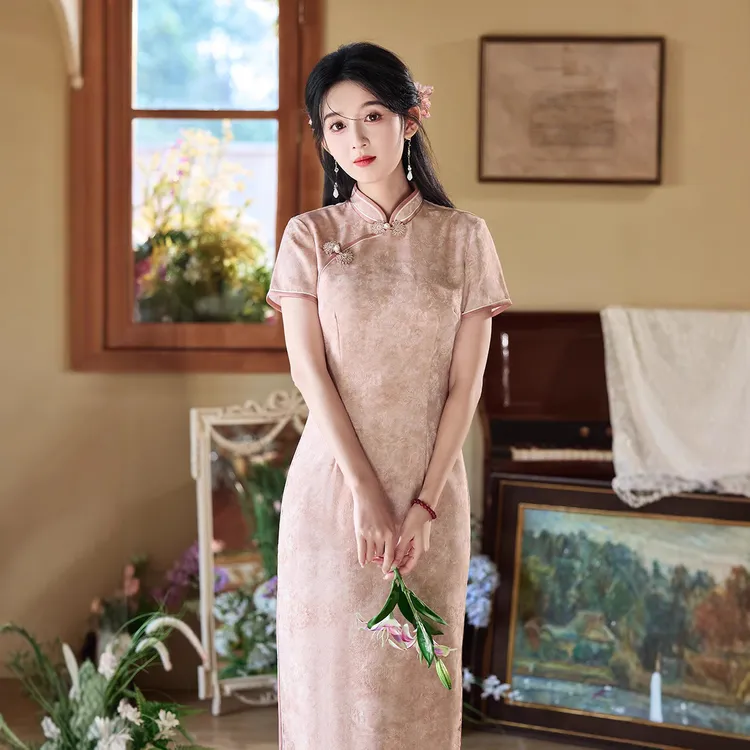 气质国风女装新中式甜美少女2025年春夏新款改良日常旗袍优雅复古