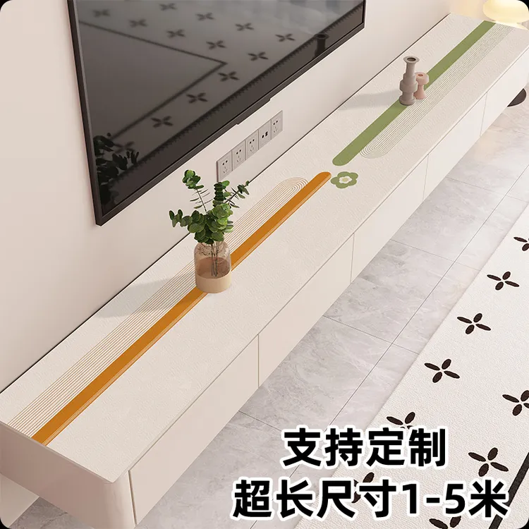 电视柜台面保护垫防水耐脏餐边柜桌垫鞋柜垫pvc桌面保护台面盖布