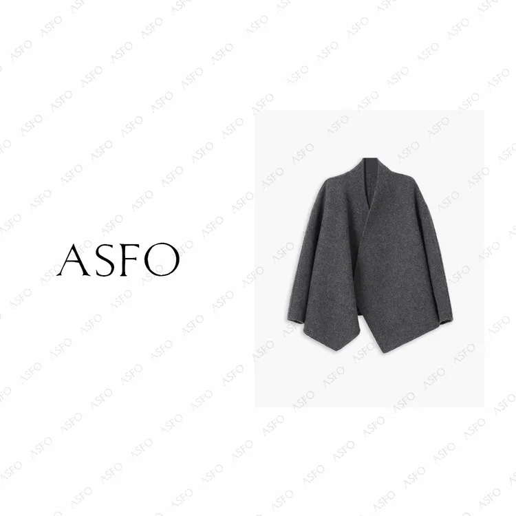 【AS小情绪】25新高级老钱风百搭休闲双面尼大衣AS25QMNWT00528