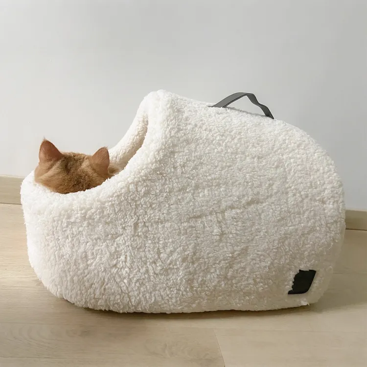 猫窝冬季保暖羊羔绒猫别墅封闭式安全感宠物睡窝可拆洗中小型狗窝