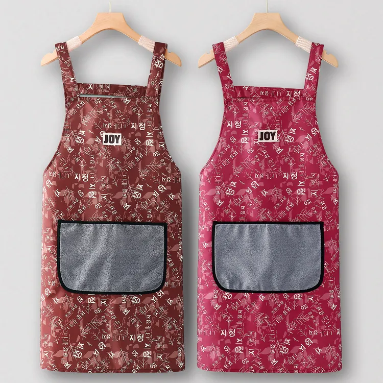 炒菜围裙厨房家用罩衣新款煮饭工作服女防水防油餐饮上班专用耐磨