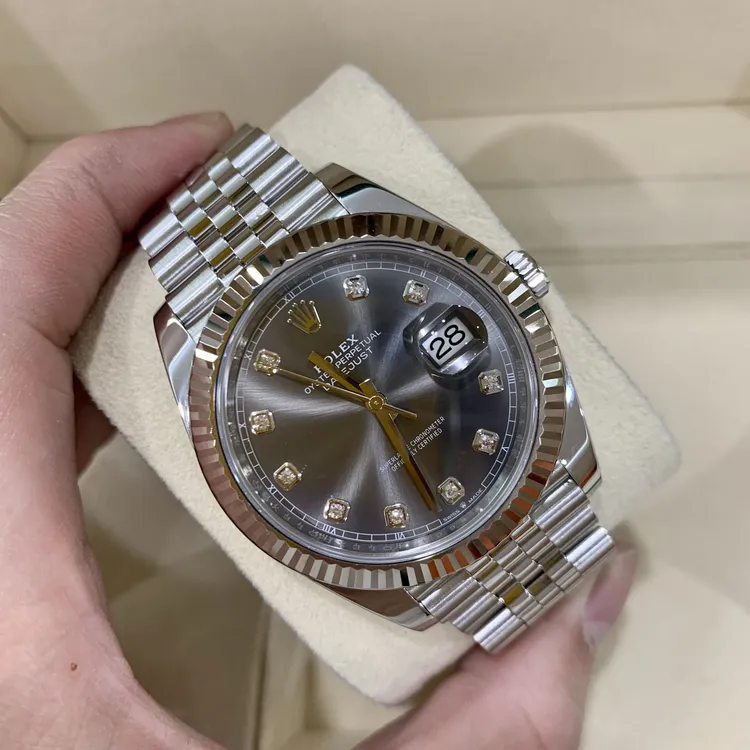 99新 Rolex/劳力士 M126334-0006 五珠灰钻 保卡:21年1月24日