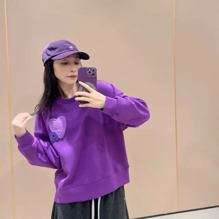 新款510132卫衣宽松版型长袖显瘦洋气时尚百搭休闲体恤秋款