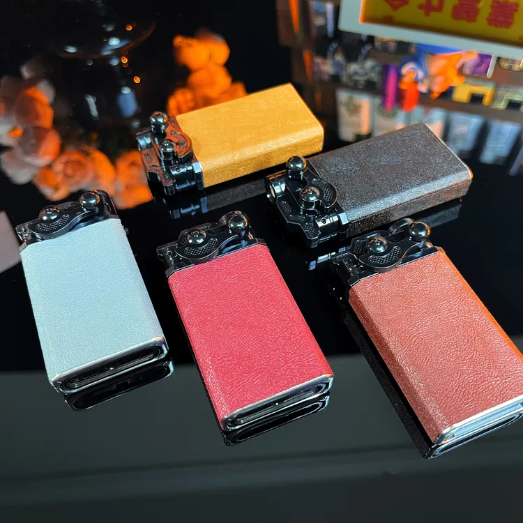 【轻奢水波纹】蓝光防风充气打火机网红加厚潮流个性打火机广告高档