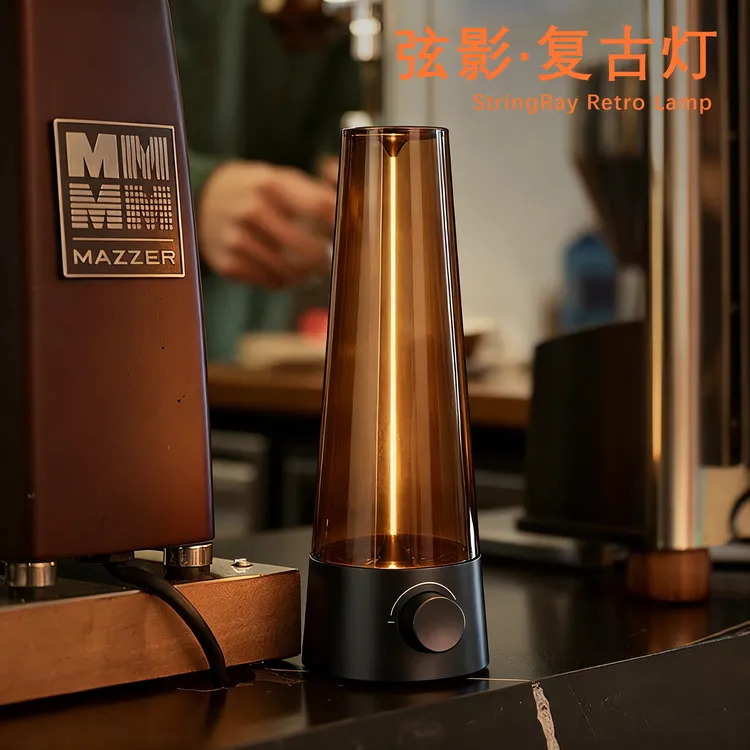 复古弦影夜灯露营高级感量子线氛围灯酒吧咖啡店摆件生日礼物男生
