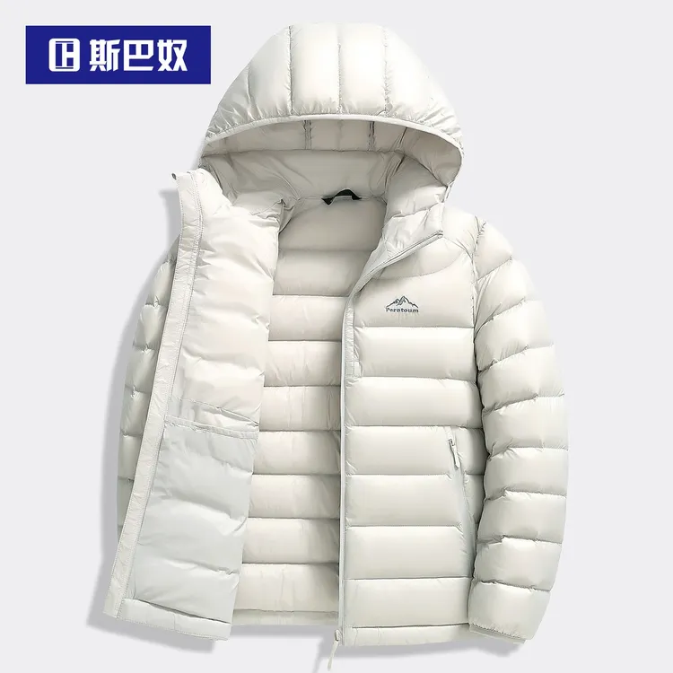 【高充绒】轻焰90绒男女款轻暖排骨羽绒服短款2025冬季休闲连帽外套