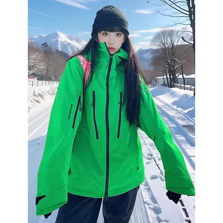德国滑雪服冲锋衣外套女款2025春秋新款三合一美式情侣防风登山服