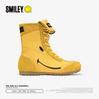 SMILEY笑脸夏季鞋靴爆款拳击鞋女新款高帮德训鞋透气休闲运动鞋