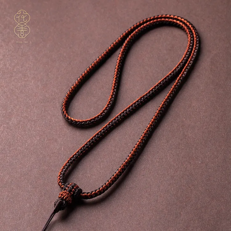 绳结吊坠绳子玉佩挂脖绳男女耐磨4mm项链高货绳子纯手工可调节挂