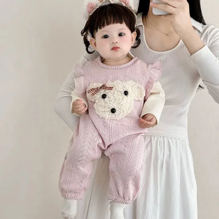 新款宝宝外穿衣服婴儿背带裤可爱套装秋装洋气两件套卡通套装