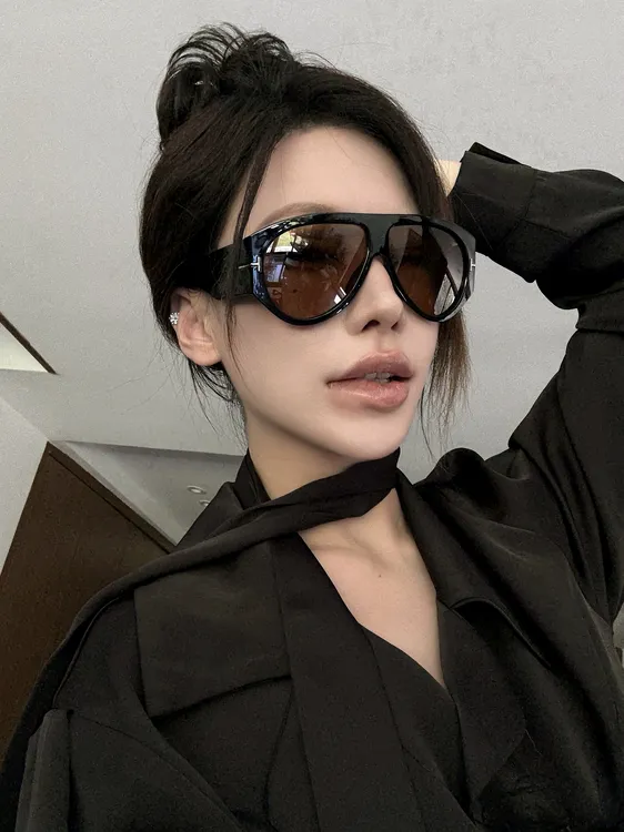 【幺幺社长】新款飞行员大框蛤蟆墨镜女士欧美时尚网红同款防紫外线
