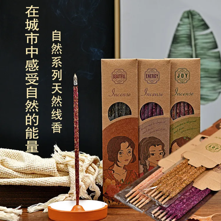 抖音阿根廷线香手工天然香圣木雪松鼠尾草玫瑰桂花香薰棒线香