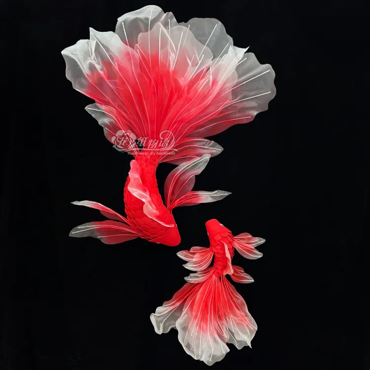 大型锦鲤手工diy免剪材料包EVA海绵纸鱼模摄影装饰道具橱窗摆件