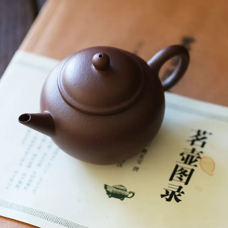 【甄选好料 做工精致】仿古刻“孟臣”款《薄胎小水平》宜兴紫砂壶 85cc