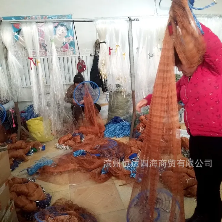 大飞盘式撒网圆盘渔网抛网手撒手抛网鱼网抓扑捕鱼易抛旋网甩渔具
