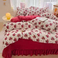 冬季爆款保暖床盖款牛奶绒YBY