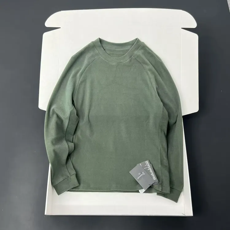 日系牛货 男士户外运动登山绒弹力长袖卫衣