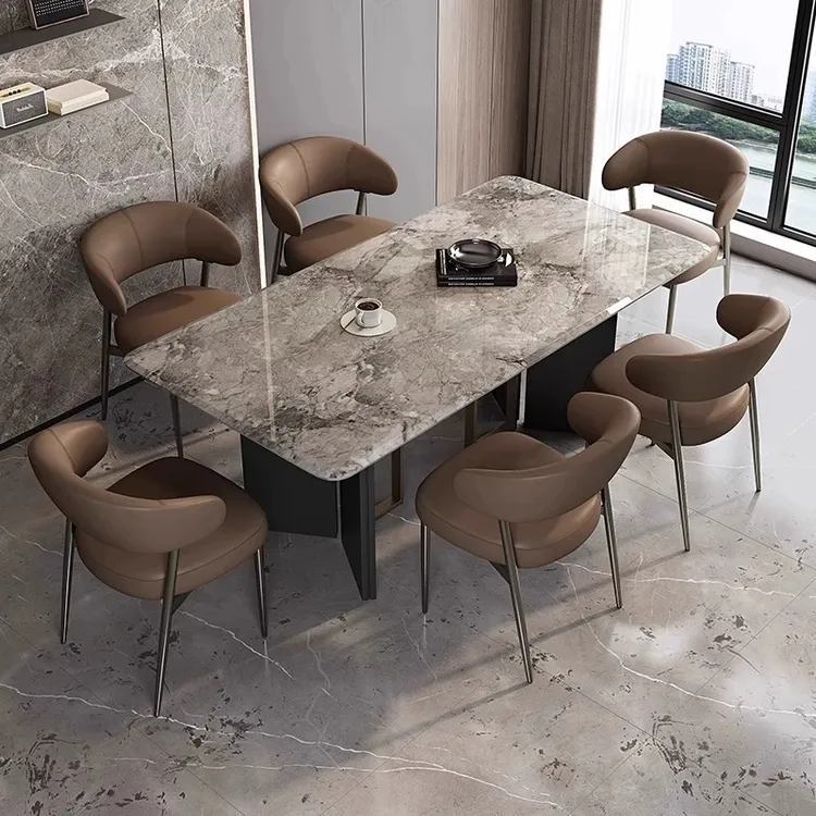 现代简约家用餐椅轻奢弹簧椅子小户型极简设计师款办公茶楼凳子