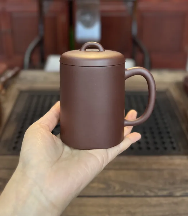 高品质原矿紫砂杯  容量300cc  原矿紫泥制作礼盒包装