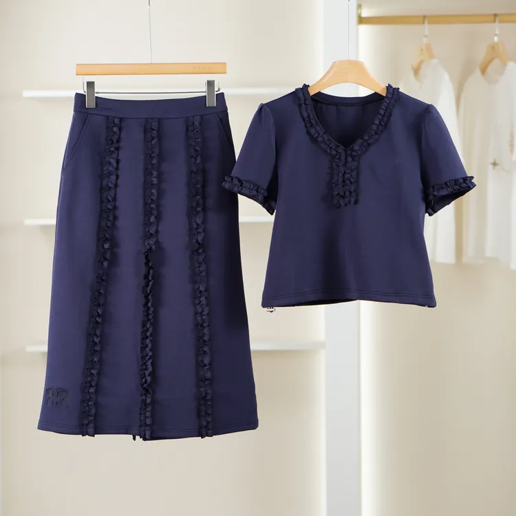 【麦迪尚品·品牌新款】5081518 夏季简约休闲时尚套装裙品牌撤柜