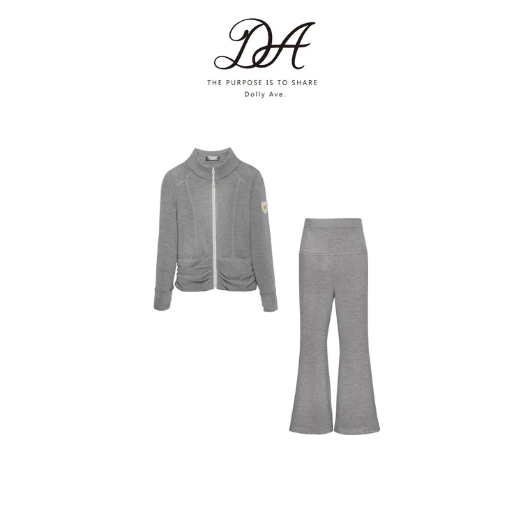 Dolly Ave「黑标系列」轻奢优可丝天丝羊毛混纺暖肤女童秋冬套装