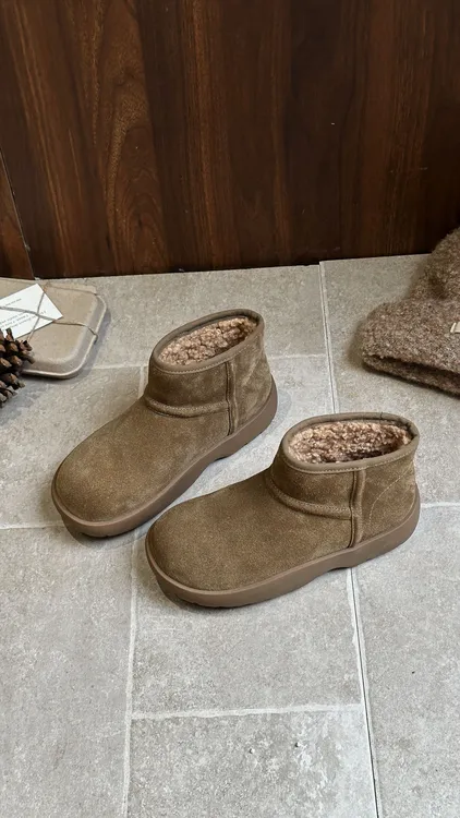 【加绒短靴】冬季加厚保暖短靴