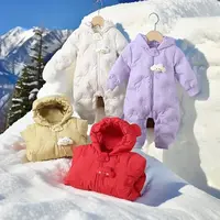 【商场同款】男女宝宝羽绒服连体衣2025秋冬装外出抱衣爬服新款加厚