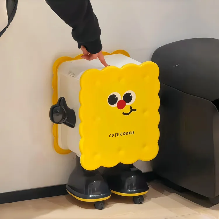 这可爱晕了吧…饼干人垃圾桶客厅垃圾桶大容量客厅卧室专用翻盖