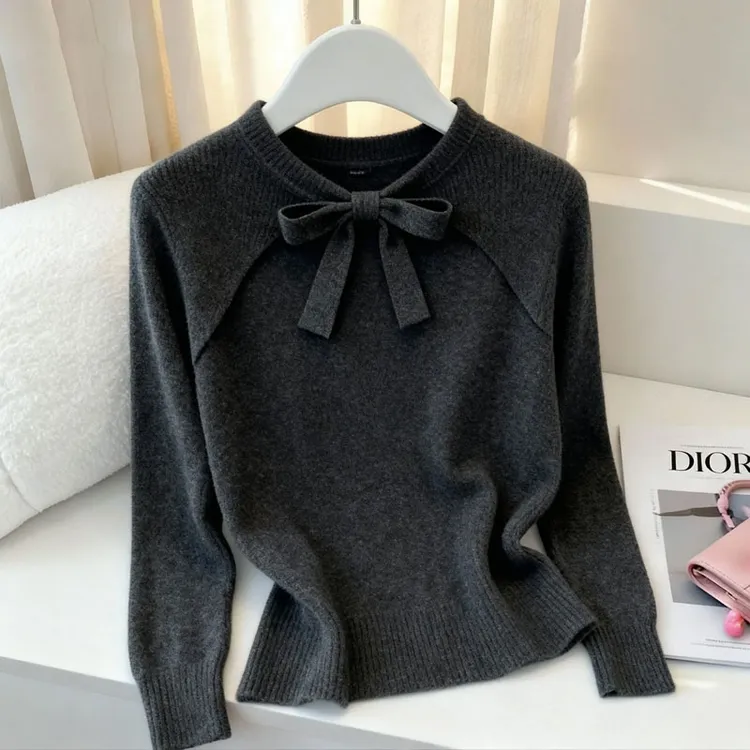 冬季新款设计感针织衫毛衣女气质轻熟风女装时尚百搭洋气减龄上衣