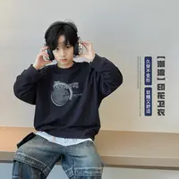 儿童卫衣秋款2025新款男童休闲套头上衣洋气中大童宽松秋装