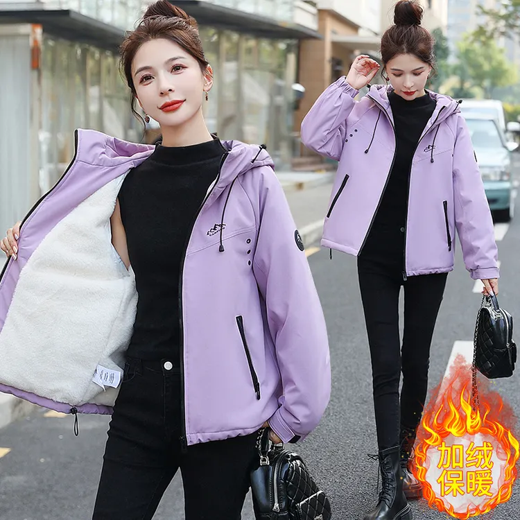 2025年冬季新款棉服宽松加绒加厚棉袄百搭小个子短款棉衣外套女