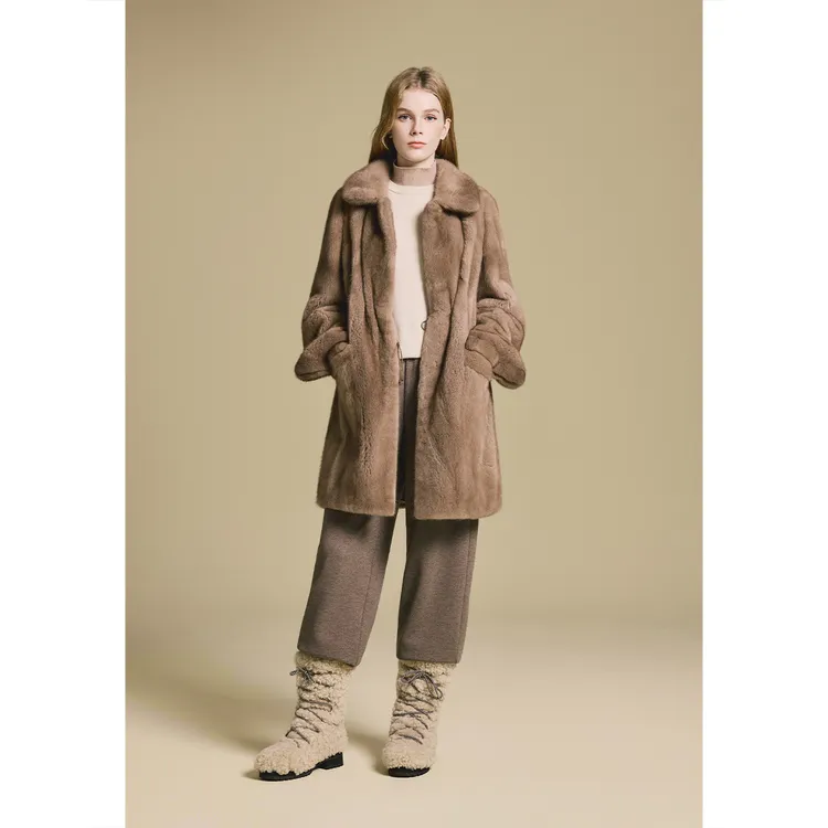 PSALTER诗篇 2025冬季新款奢华整貂大气翻领皮草6C35509360