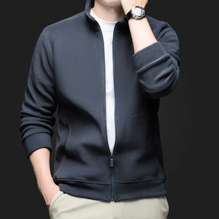 【港口尾货 限购2单】加拿大轻奢高档男士摇粒绒外套抓绒衣时尚百搭