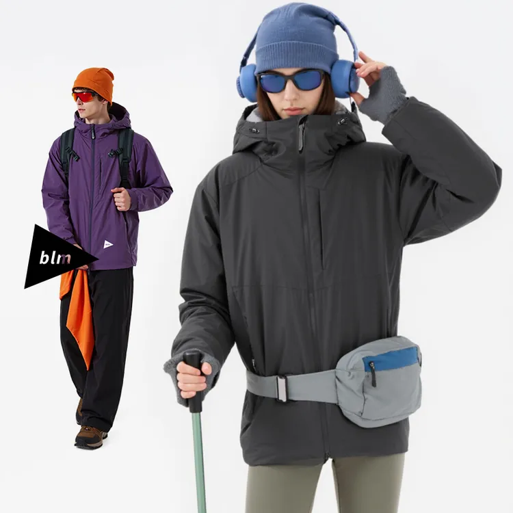 ▶blm城市机能连帽保暖棉衣男女秋冬蓄热防寒棉服户外通勤防风外套
