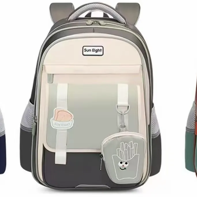 学院风拉链双肩减负字母书包女生潮流时尚lulu风