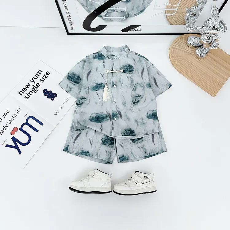 儿童汉服套装男童国风古装2025新款时尚潮牌BQ25687Z