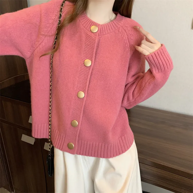 气质减龄毛衣针织开衫女外搭2025春秋新款韩版小个子高级感短外套