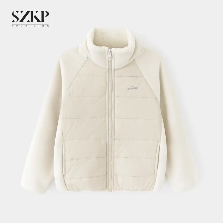 SZKP冬季新款女童加绒保暖上衣中大童休闲儿童加厚外套BGYD556600
